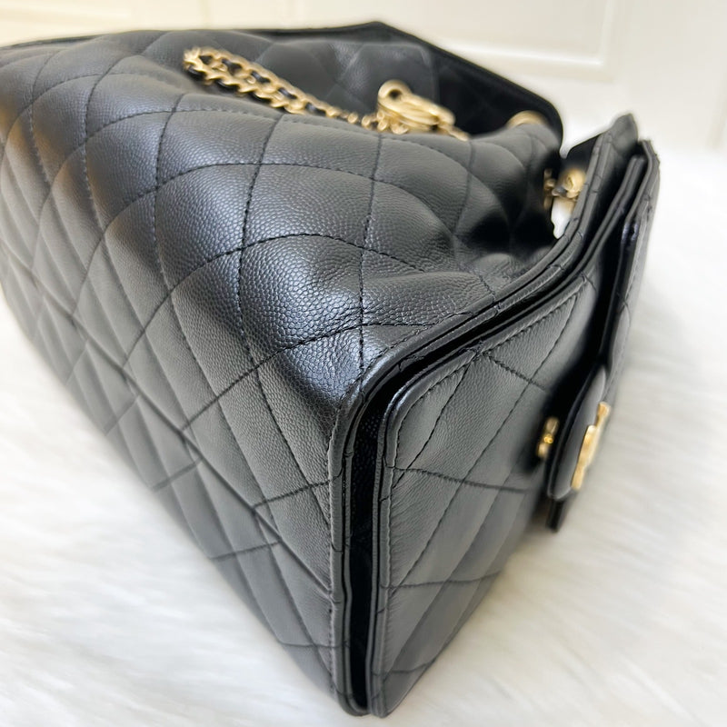 [Brand New - July 2025] Chanel 25 Small Hobo Bag in Black Caviar and AGHW (Model: AS5293)