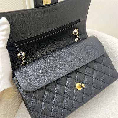 Chanel Medium Classic Flap CF in Black Caviar and GHW