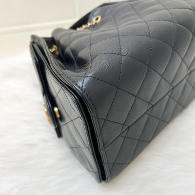 [Brand New - July 2025] Chanel 25 Small Hobo Bag in Black Caviar and AGHW (Model: AS5293)