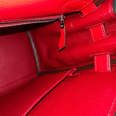 Hermes Kelly 28 in Rouge De Coeur Evercolor, Rouge Piment Interior and PHW