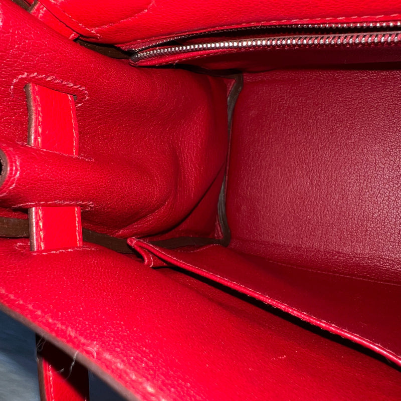 Hermes Kelly 28 in Rouge De Coeur Evercolor, Rouge Piment Interior and PHW