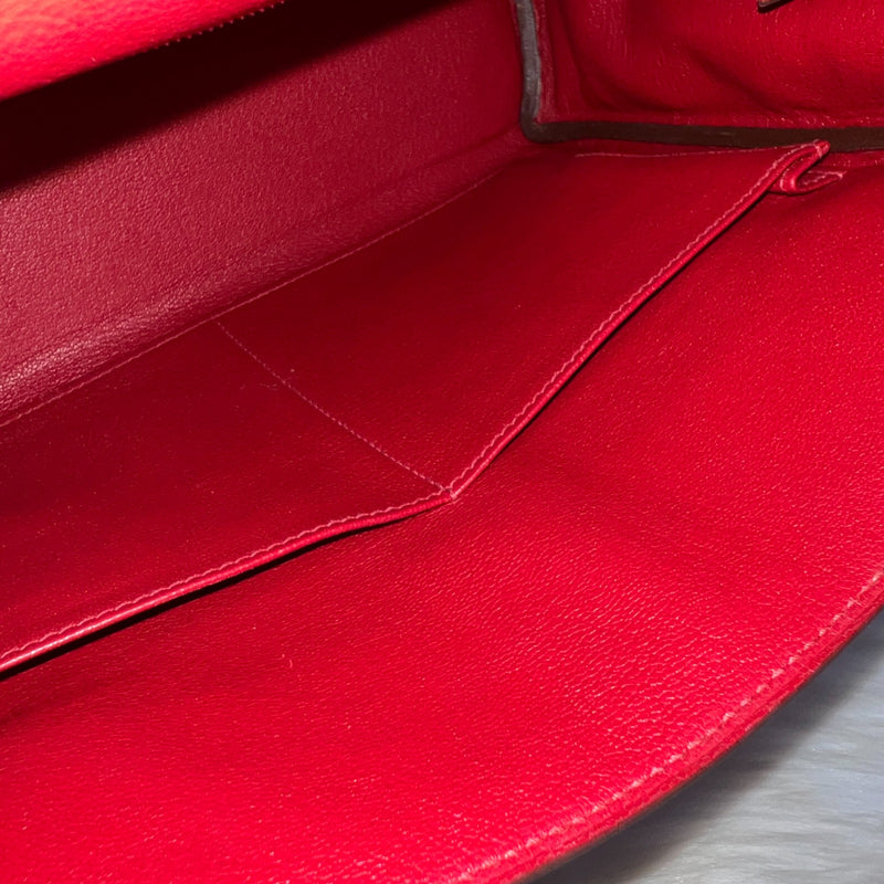 Hermes Kelly 28 in Rouge De Coeur Evercolor, Rouge Piment Interior and PHW