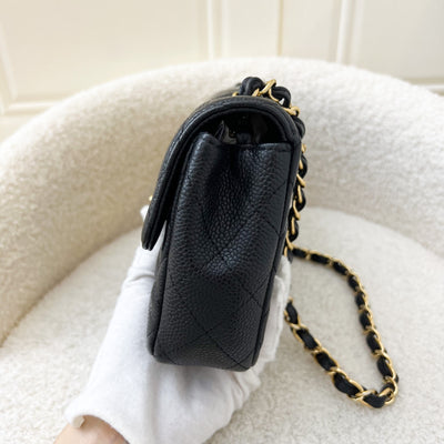 Chanel East West Flap Bag in Black Caviar and GHW