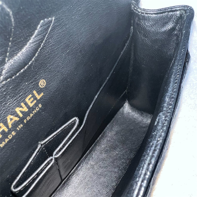 Chanel Medium Classic Flap CF in Black Caviar and GHW