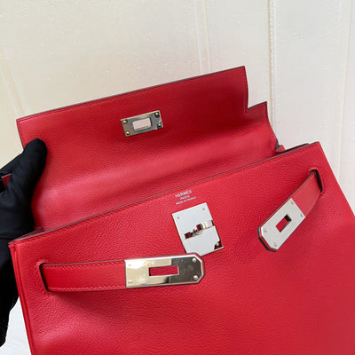Hermes Kelly 28 in Rouge De Coeur Evercolor, Rouge Piment Interior and PHW