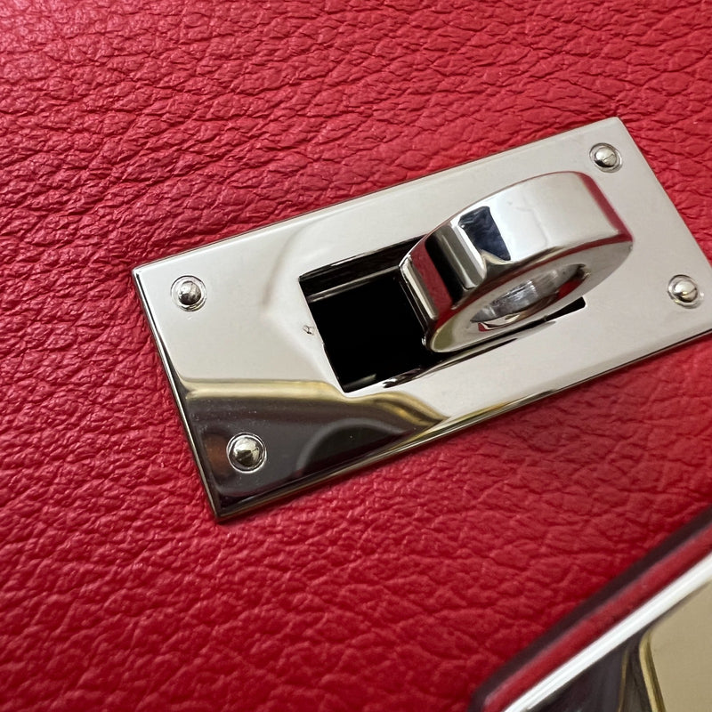 Hermes Kelly 28 in Rouge De Coeur Evercolor, Rouge Piment Interior and PHW