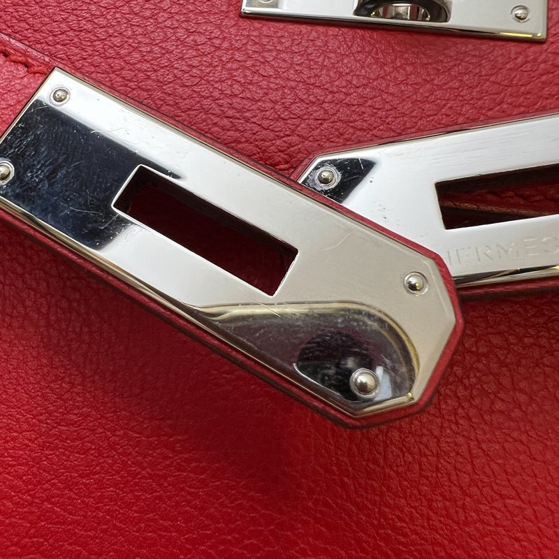 Hermes Kelly 28 in Rouge De Coeur Evercolor, Rouge Piment Interior and PHW