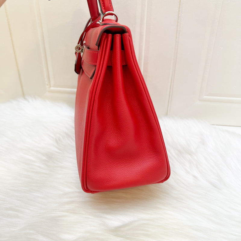 Hermes Kelly 28 in Rouge De Coeur Evercolor, Rouge Piment Interior and PHW