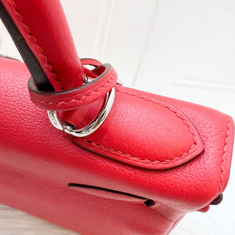 Hermes Kelly 28 in Rouge De Coeur Evercolor, Rouge Piment Interior and PHW