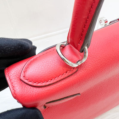 Hermes Kelly 28 in Rouge De Coeur Evercolor, Rouge Piment Interior and PHW