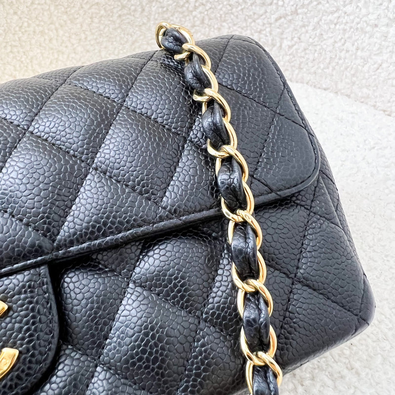 Chanel East West Flap Bag in Black Caviar and GHW