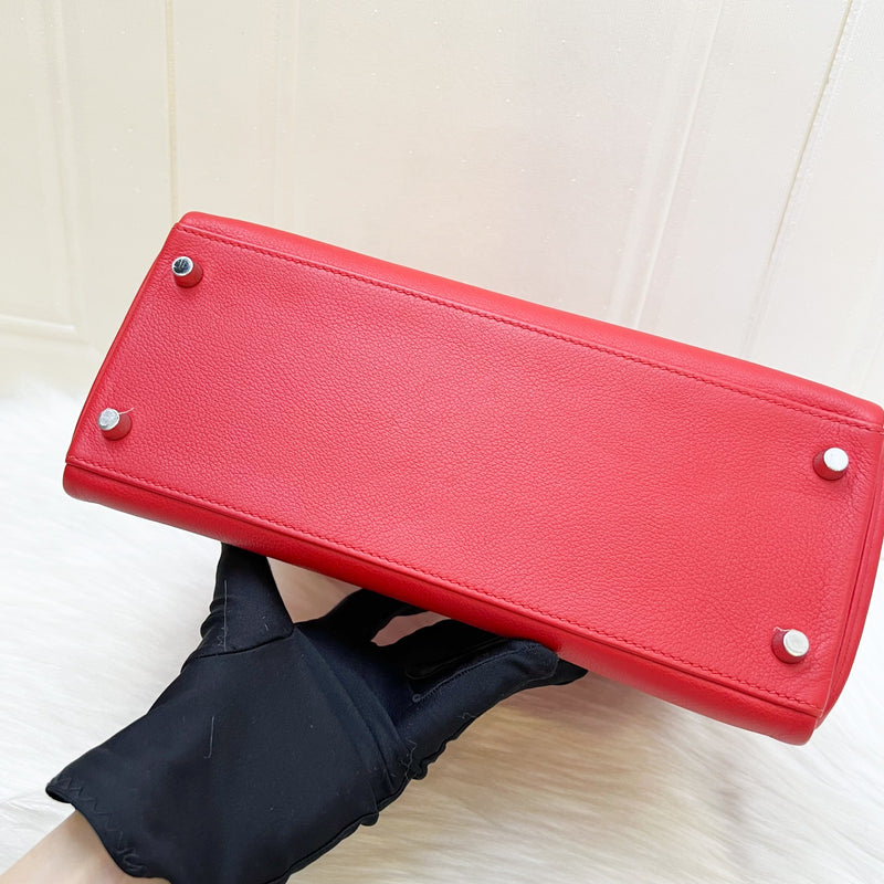 Hermes Kelly 28 in Rouge De Coeur Evercolor, Rouge Piment Interior and PHW