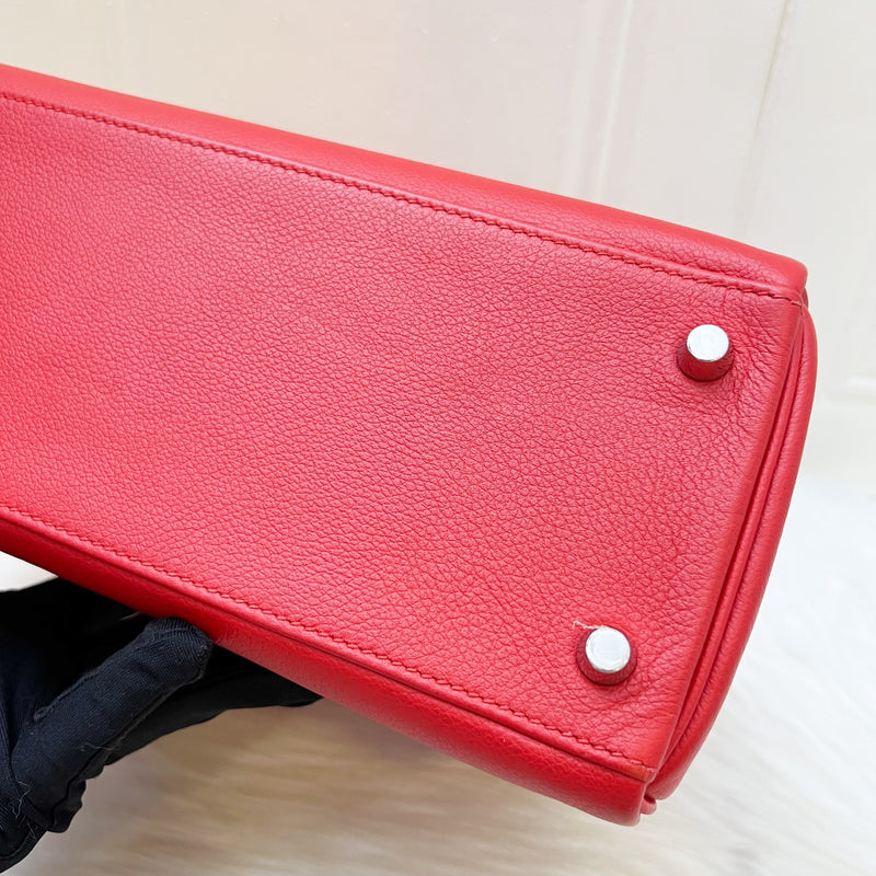 Hermes Kelly 28 in Rouge De Coeur Evercolor, Rouge Piment Interior and PHW