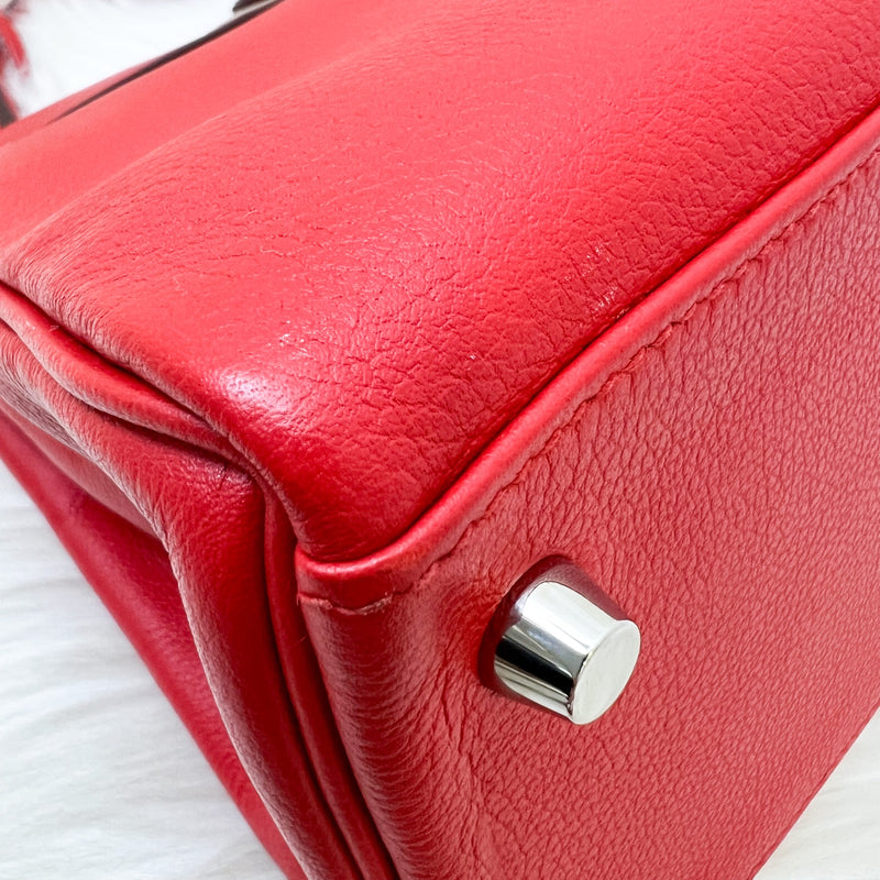 Hermes Kelly 28 in Rouge De Coeur Evercolor, Rouge Piment Interior and PHW
