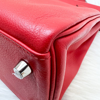 Hermes Kelly 28 in Rouge De Coeur Evercolor, Rouge Piment Interior and PHW