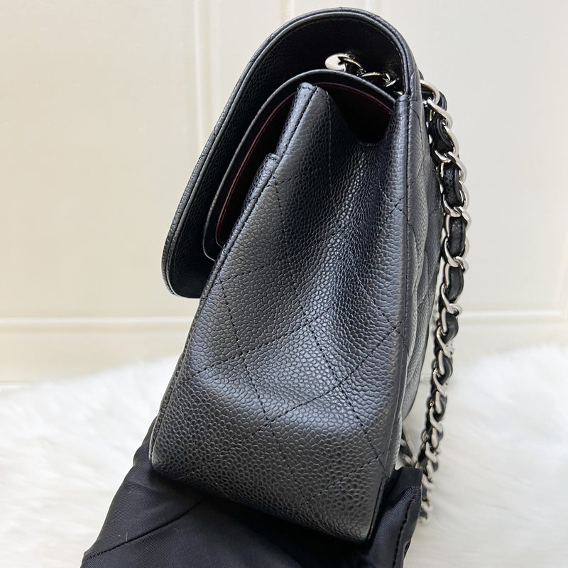 [Full Set - 2018] Chanel Jumbo Classic Flap DF in Black Caviar and SHW