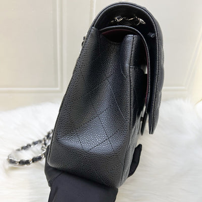[Full Set - 2018] Chanel Jumbo Classic Flap DF in Black Caviar and SHW