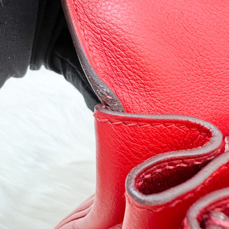 Hermes Kelly 28 in Rouge De Coeur Evercolor, Rouge Piment Interior and PHW