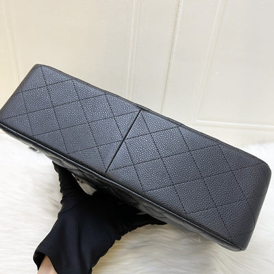 [Full Set - 2018] Chanel Jumbo Classic Flap DF in Black Caviar and SHW