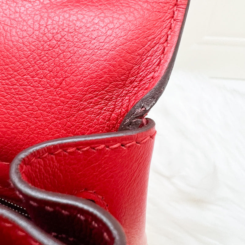 Hermes Kelly 28 in Rouge De Coeur Evercolor, Rouge Piment Interior and PHW