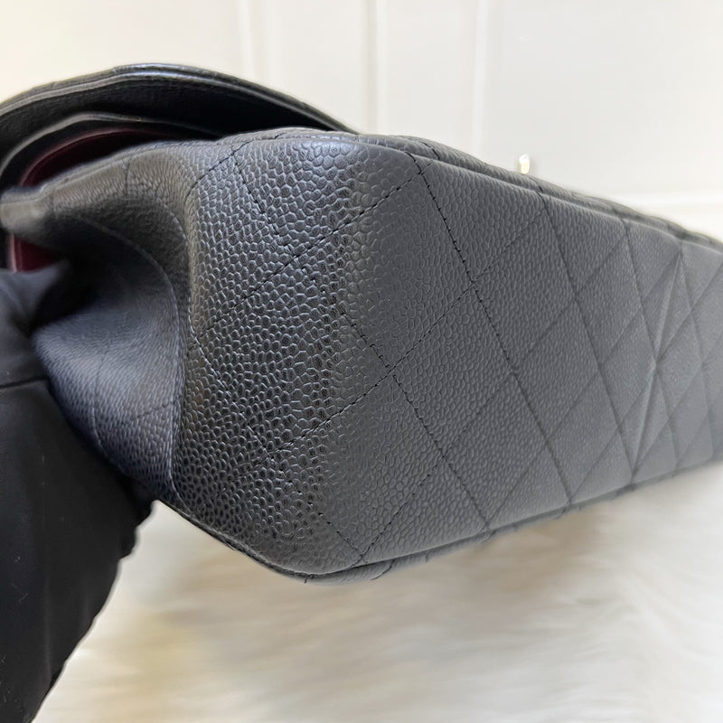 [Full Set - 2018] Chanel Jumbo Classic Flap DF in Black Caviar and SHW