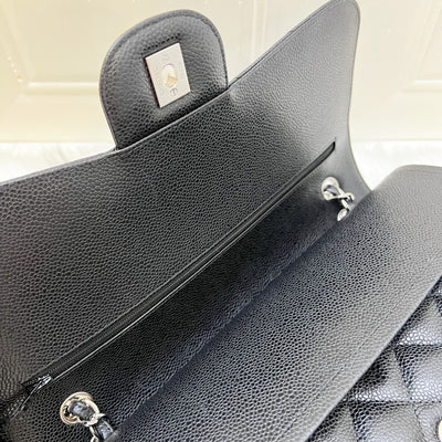 [Full Set - 2018] Chanel Jumbo Classic Flap DF in Black Caviar and SHW