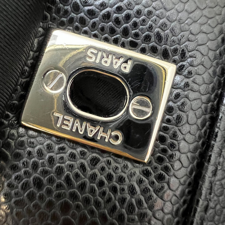 Full Set - 2018] Chanel Jumbo Classic Flap DF in Black Caviar and