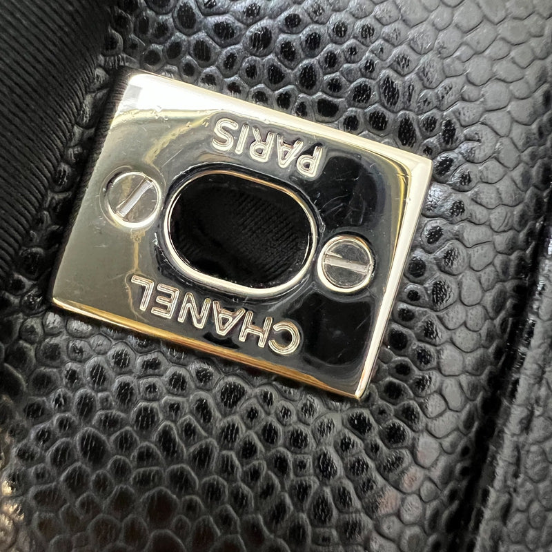 [Full Set - 2018] Chanel Jumbo Classic Flap DF in Black Caviar and SHW