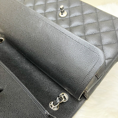 [Full Set - 2018] Chanel Jumbo Classic Flap DF in Black Caviar and SHW
