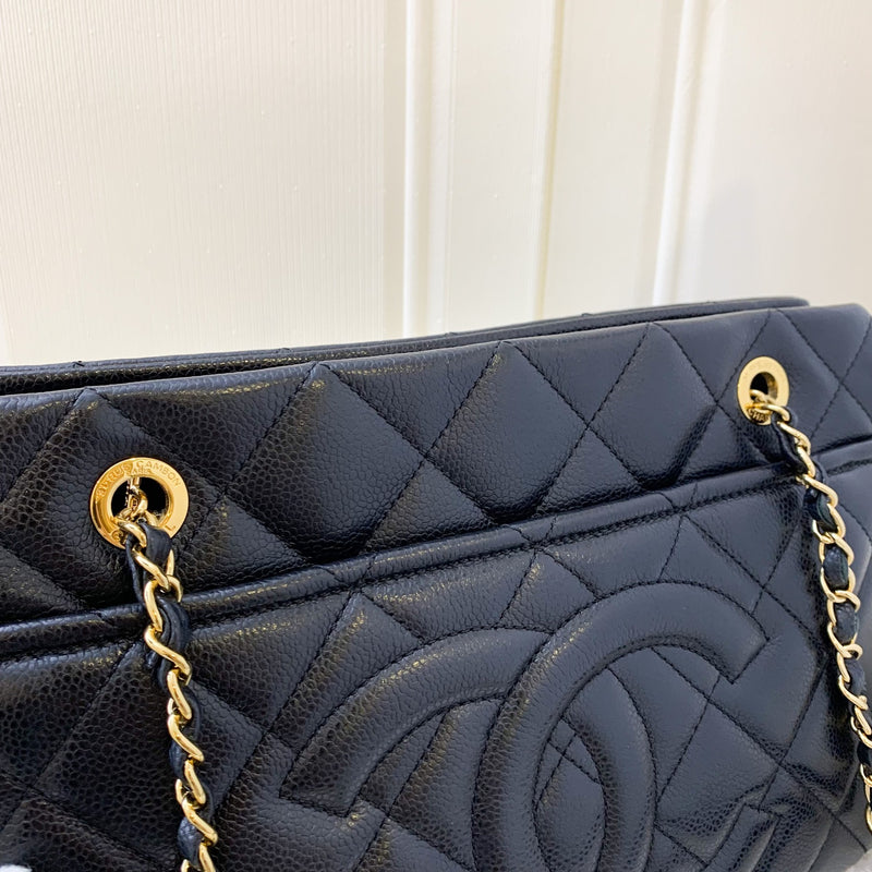 Chanel Seasonal Timeless CC Tote Bag in Black Caviar and GHW