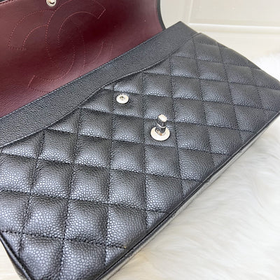 [Full Set - 2018] Chanel Jumbo Classic Flap DF in Black Caviar and SHW