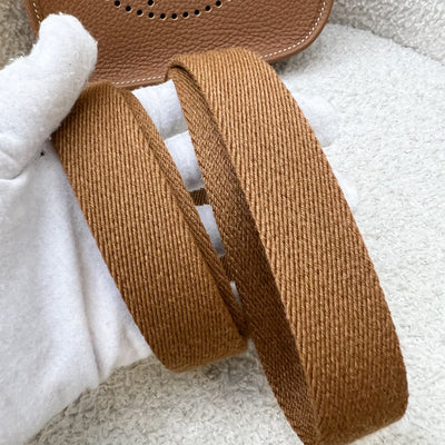 Hermes Mini Evelyne TPM in Gold Clemence Leather with Gold Strap and GHW