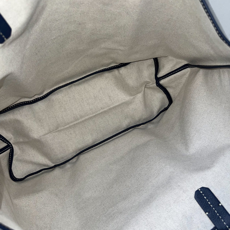 Goyard Saint Louis PM Tote in Bleu Marine Signature Goyardine Canvas