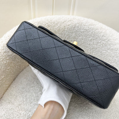 Chanel Small Classic Flap CF in Black Caviar and GHW