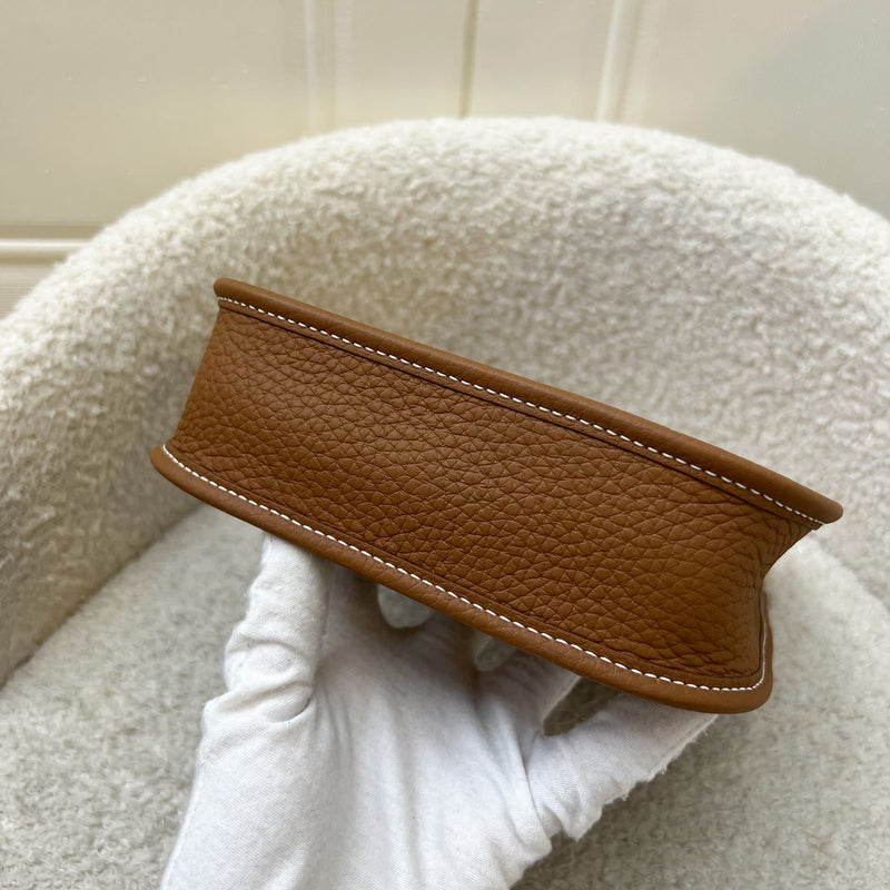 Hermes Mini Evelyne TPM in Gold Clemence Leather with Gold Strap and GHW