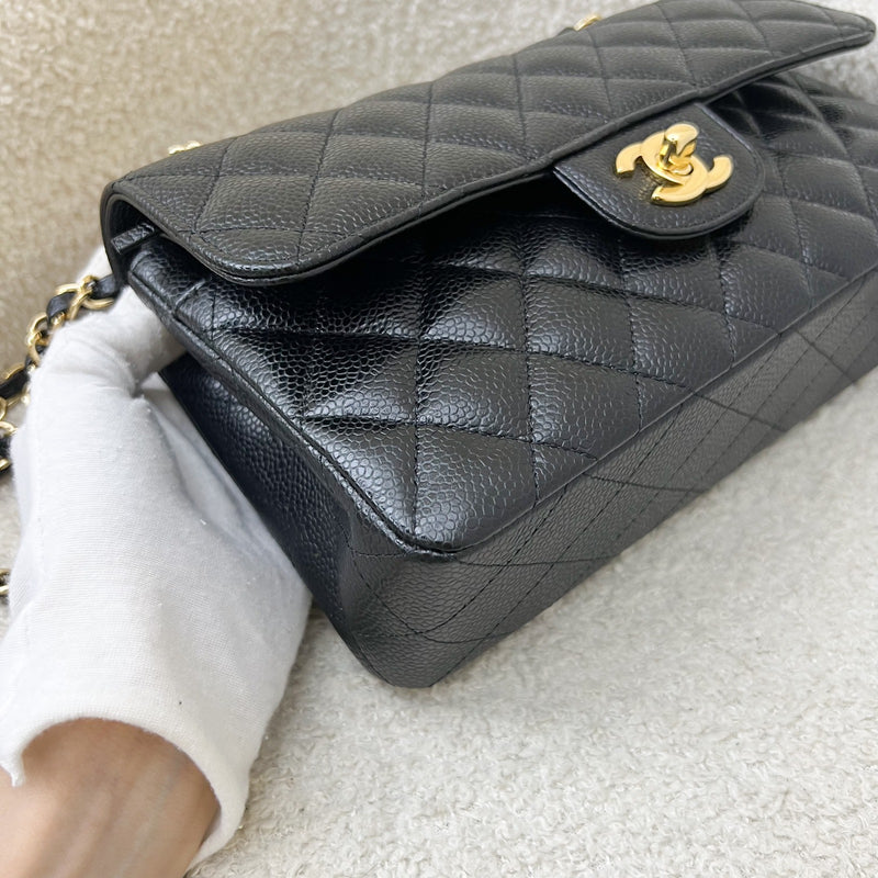 Chanel Small Classic Flap CF in Black Caviar and GHW