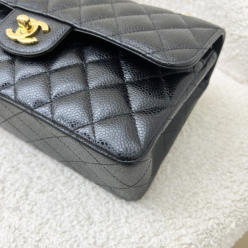 Chanel Small Classic Flap CF in Black Caviar and GHW