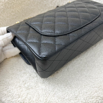 Chanel Small Classic Flap CF in Black Caviar and GHW