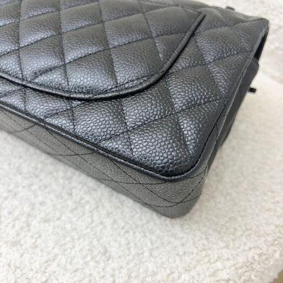 Chanel Small Classic Flap CF in Black Caviar and GHW