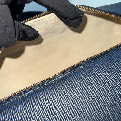 Loro Piana Extra Bag L27 in Dark Navy Blue Calfskin and GHW