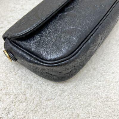 LV Ivy Wallet On Chain WOC / Mini Bag in Black Giant Monogram Empreinte Leather and GHW