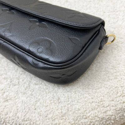 LV Ivy Wallet On Chain WOC / Mini Bag in Black Giant Monogram Empreinte Leather and GHW