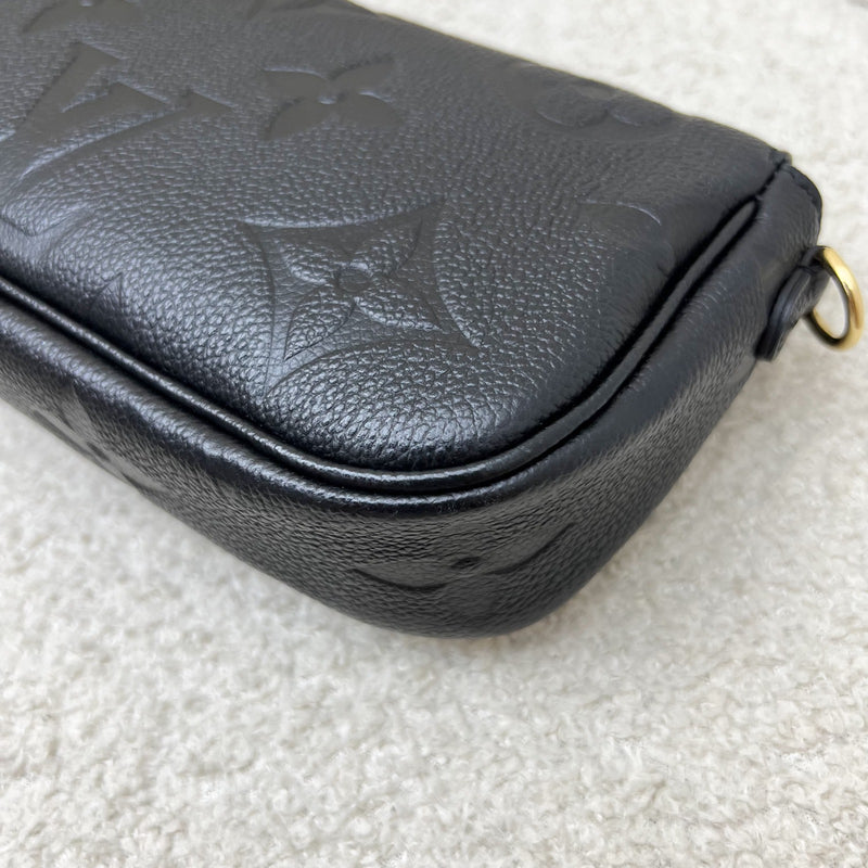 LV Ivy Wallet On Chain WOC / Mini Bag in Black Giant Monogram Empreinte Leather and GHW