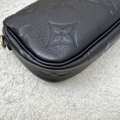 LV Ivy Wallet On Chain WOC / Mini Bag in Black Giant Monogram Empreinte Leather and GHW