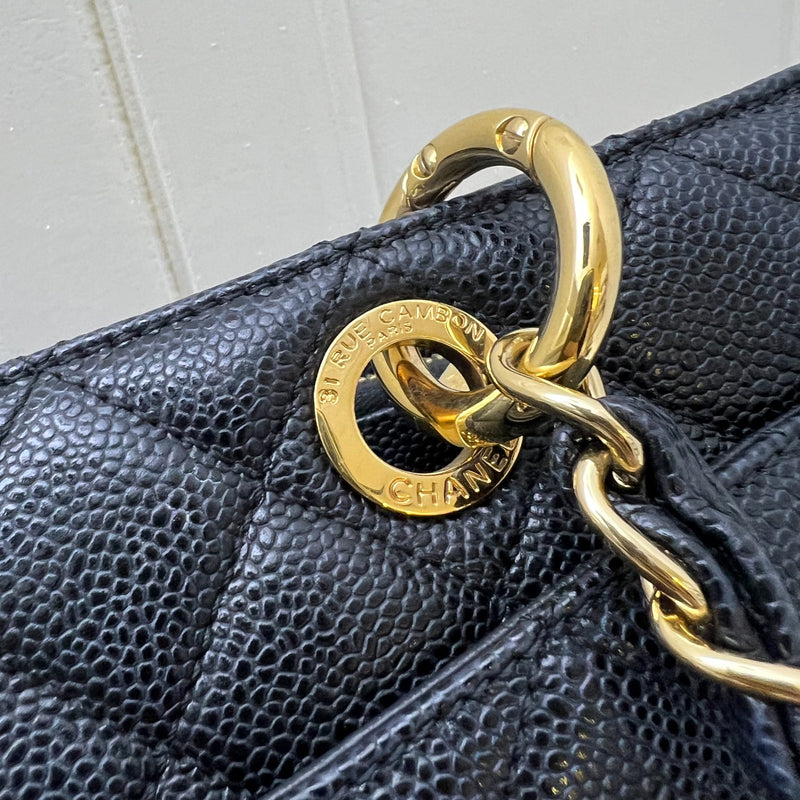 Chanel Grand Shopping Tote GST in Black Caviar and GHW