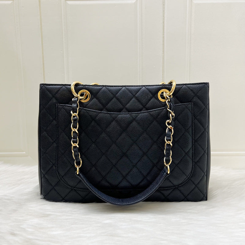 Chanel Grand Shopping Tote GST in Black Caviar and GHW