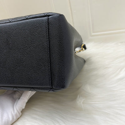 Chanel Grand Shopping Tote GST in Black Caviar and GHW