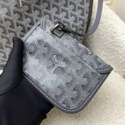 Goyard Mini Anjou in Grey Goyardine Canvas and Leather