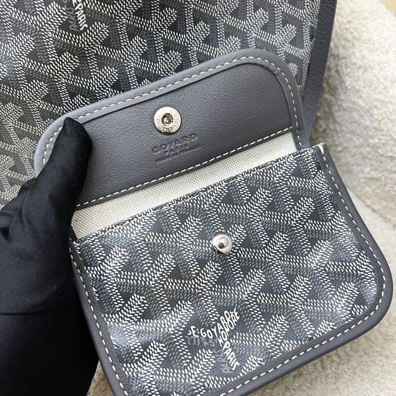 Goyard Mini Anjou in Grey Goyardine Canvas and Leather