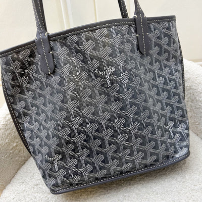Goyard Mini Anjou in Grey Goyardine Canvas and Leather